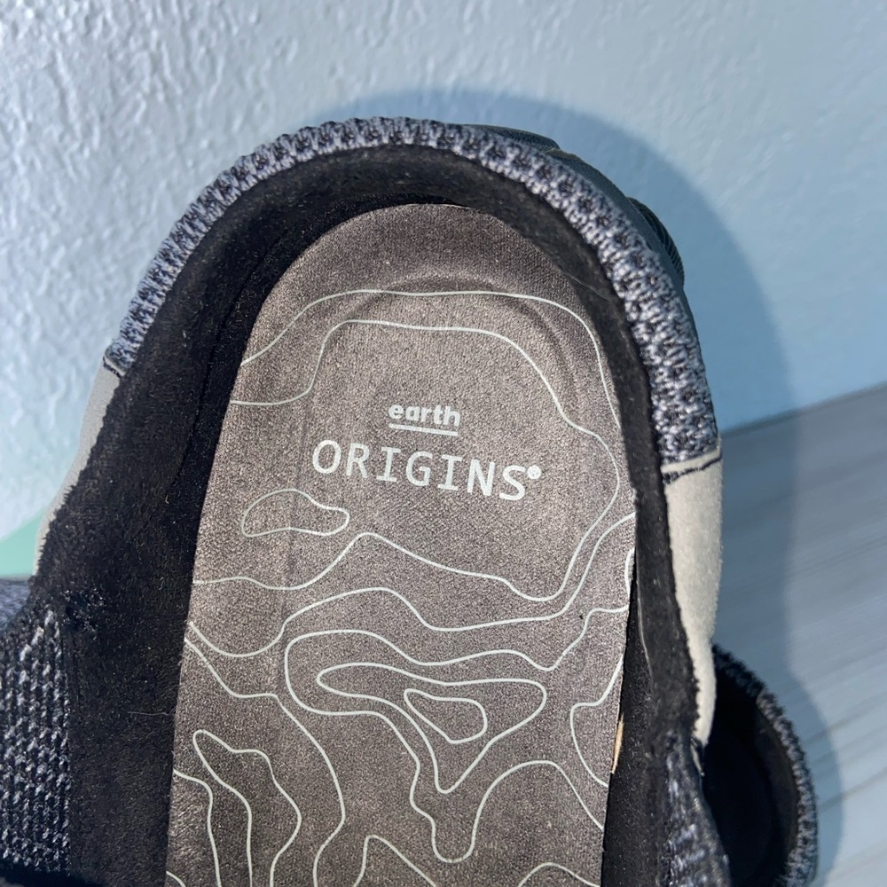 New in Box Earth Origins Suede & Knit Trail Clogs Talin Black Womens Size 8 Wide - Picture 8 of 9
